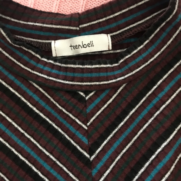 Stripe long sleeve crop top - Picture 2 of 3